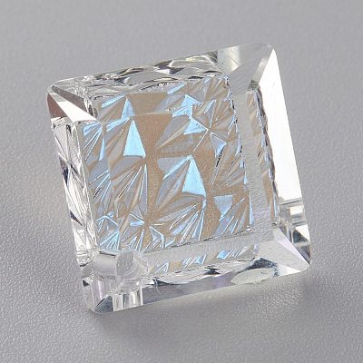 Embossed Glass Rhinestone Pendants GLAA-J101-03B-001MO-1