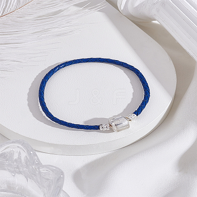 1Pc Cowhide Cord Braided Bracetlets for Men Women BJEW-LP0003-47B-1