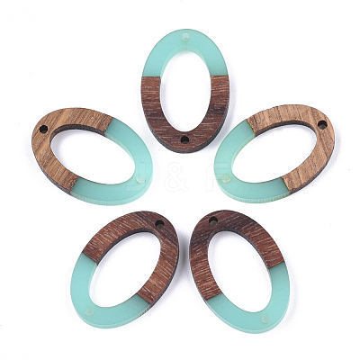 Resin & Walnut Wood Links connectors RESI-S367-08I-1