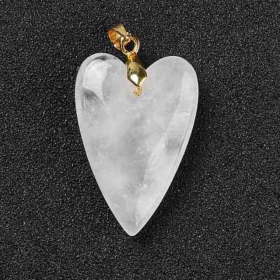 Natural Quartz Crystal Pendants G-E570-01G-12-1