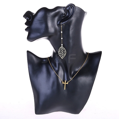 High End Resin Side Body Model Portrait Jewelry Stand NDIS-B001-03A-1