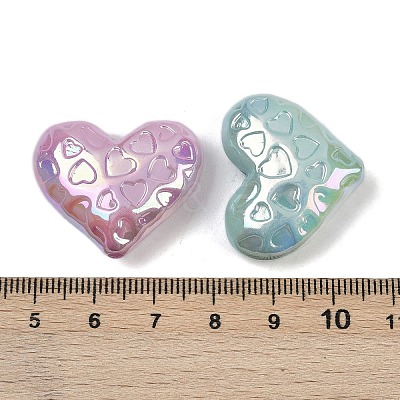 UV Plating Opaque Acrylic Beads MACR-L007-03C-1