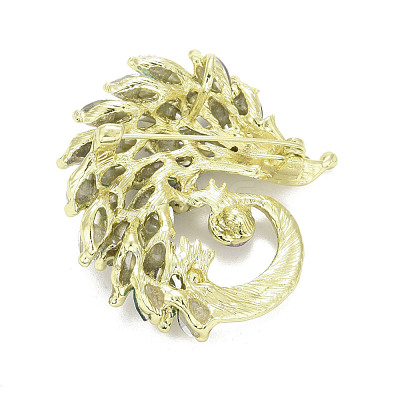 Rhinestone Hedgehog Badge JEWB-E013-02G-03-1