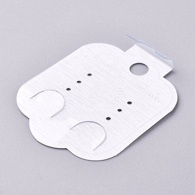 Plastic Jewelry Display Cards DIY-K032-09-1