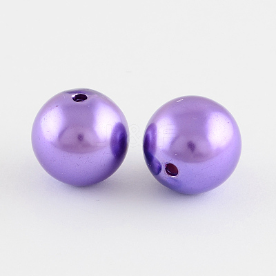 ABS Plastic Imitation Pearl Round Beads SACR-S074-20mm-A64-1