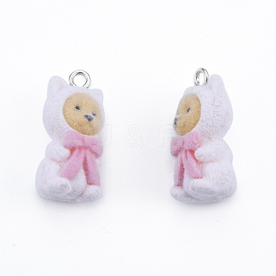 Opaque Resin Pendants X-RESI-G047-24-1