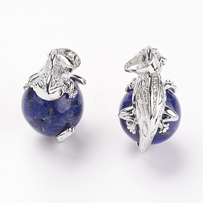Natural Lapis Lazuli Pendants G-G713-I08-1