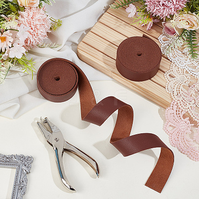 2Roll PU Leather Ribbon DIY-CL0002-64-1