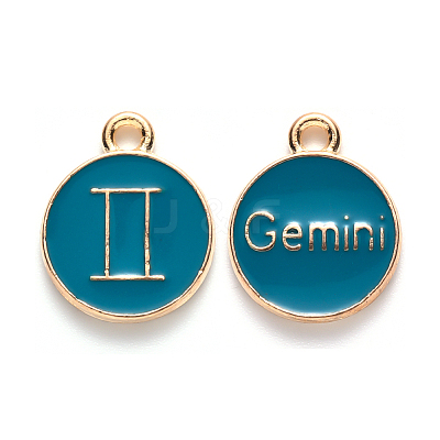 Alloy Enamel Pendants ENAM-S124-01A-05I-1