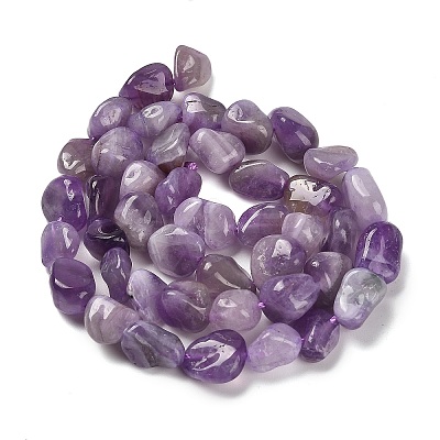 Natural Lavender Amethyst Beads Strands G-P497-01E-17-1
