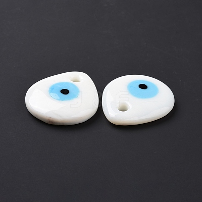 Handmade Lampwork Evil Eye Pendants LAMP-E106-01B-1