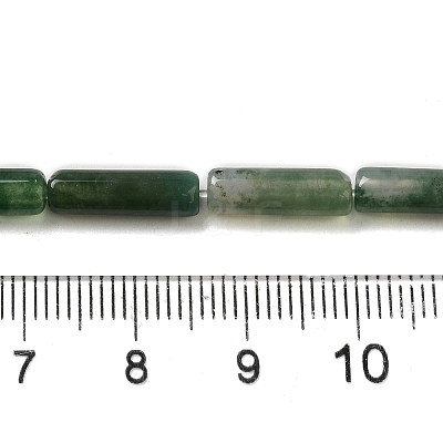 Natural Moss Agate Beads Strands G-U010-A07-01-1