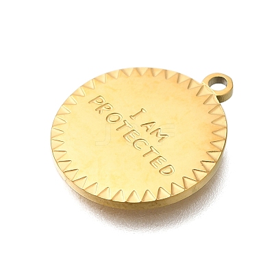 PVD Vacuum Plating 201 Stainless Steel Pendants STAS-C111-32G-1