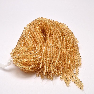 Imitate Austrian Crystal Bicone Glass Beads Strands LS-GLAA-F029-3x3mm-18-1