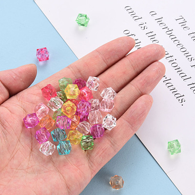 Transparent Acrylic Beads TACR-Q259-8mm-V-1