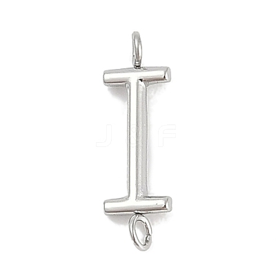 304 Stainless Steel Letter Connector Charms LS-STAS-M108-01P-09-1