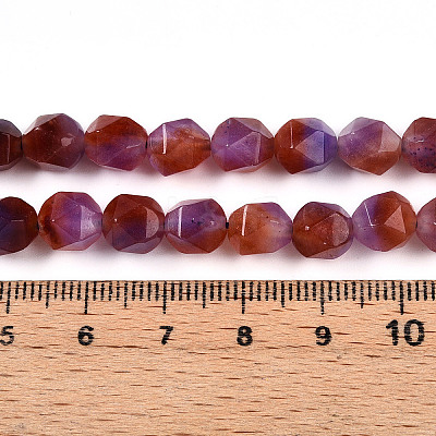 Dyed Natural White Jade Beads Strands G-T139-8mm-45J-1
