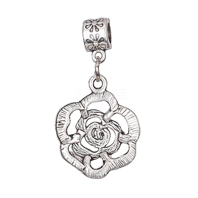 Alloy European Dangle Charms MPDL-L028-21AS-1