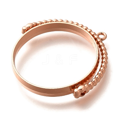 Alloy Open Back Bezel Pendants PALLOY-I223-01RG-1