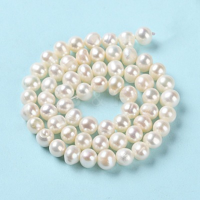 Natural Cultured Freshwater Pearl Beads Strands PEAR-E018-74-1