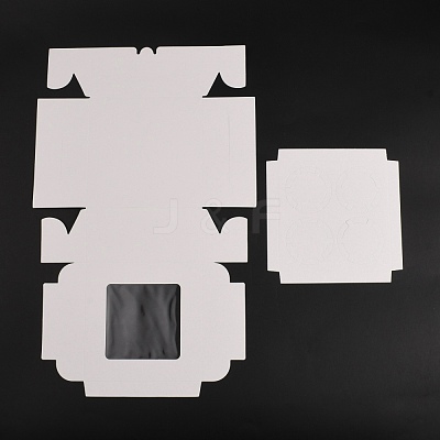 Kraft Paper Cake Box CON-WH0087-25-1
