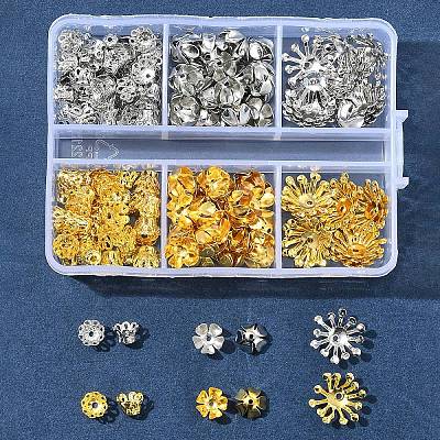 140Pcs Iron Bead Caps IFIN-FS0001-42-1