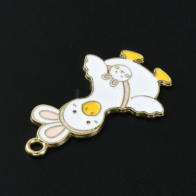 Light Gold Tone Alloy Enamel Pendants ENAM-C013-01D-1