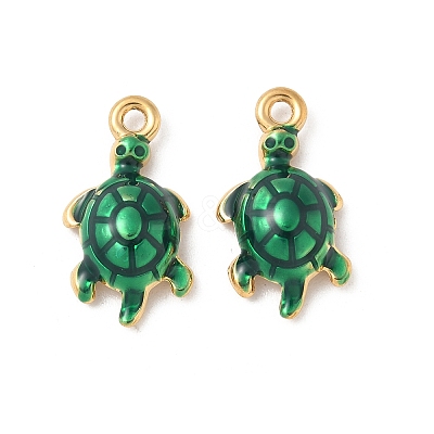 304 Stainless Steel Enamel Pendants STAS-I351-22G-01-1