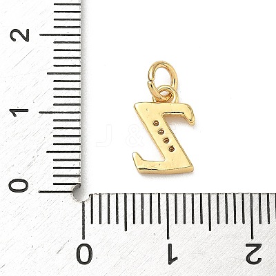 Brass Micro Pave Cubic Zirconia Charms KK-I382-03G-Z-1