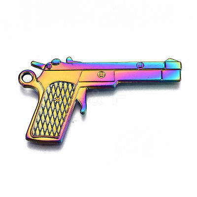 Rainbow Color Alloy Pendants PALLOY-S180-018-RS-1