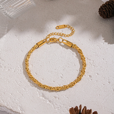 304 Stainless Steel Singapore Chain Bracelets for Women AF5599-1-1