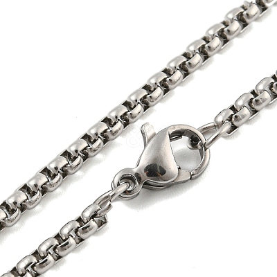 201 Stainless Steel Pendant Necklaces LS-NJEW-H030-03P-1