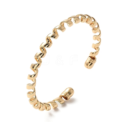 Electrophoresis Iron Cuff Bangles for Women BJEW-M057-03G-1