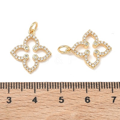 SHEGRACE Brass Micro Pave Clear Cubic Zirconia Pendants XGRQ3P903-637G-1