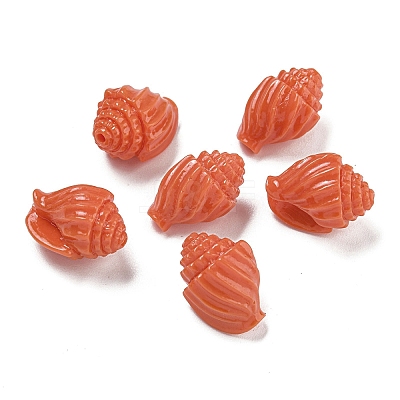 Synthetic Coral Carved Beads Strands CORA-I023-07D-1