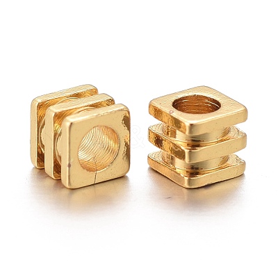 Brass Spacer Beads KK-K249-02C-G-1