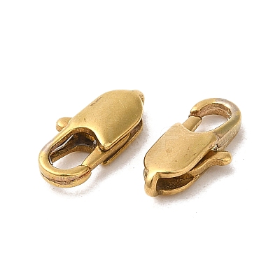Brass Lobster Claw Clasps KK-KK801-C01-1