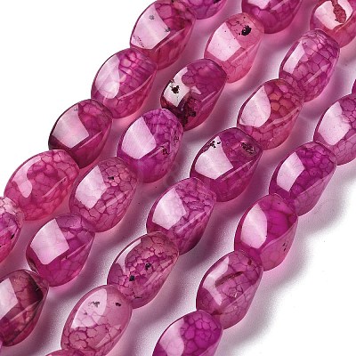 Natural Dragon Veins Agate Beads Strands G-G172-01S-1
