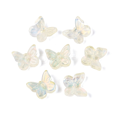 Electroplate Transparent Glass Beads EGLA-N057-03B-1