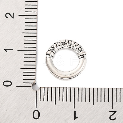 Tibetan Style Alloy Linking Rings TIBE-M004-13AS-01-1