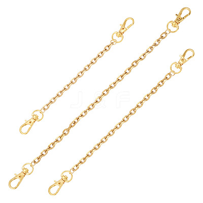 3Pcs 3 Styles 304 Stainless Steel Cable Chain Bag Extender Chains FIND-TA00001-1