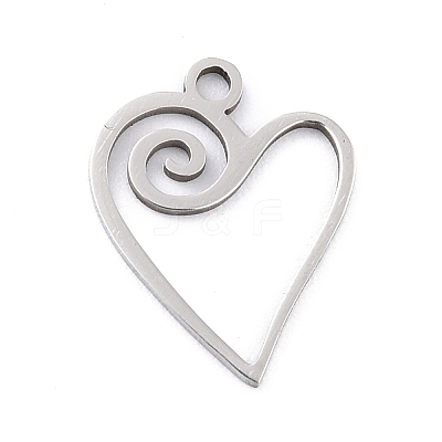 Non-Tarnish 201 Stainless Steel Pendants STAS-K003-08P-1