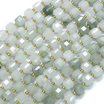 Natural Tianshan Cui Quartzite Beads Strands G-K389-A59-01-1