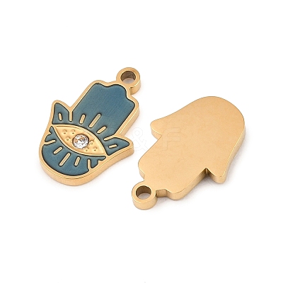304 Stainless Steel Enamel Pendants X-STAS-Z190-06G-01-1