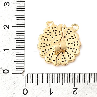 Valentine's Day Brass Micro Pave Cubic Zirconia Split Pendants KK-H251-01C-G-1