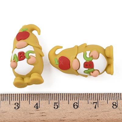 Teachers' Day Themes Silicone Beads SIL-I013-01C-02-1