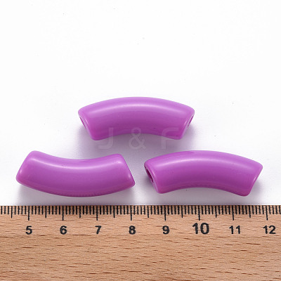 Opaque Acrylic Beads MACR-S372-001B-S015-1