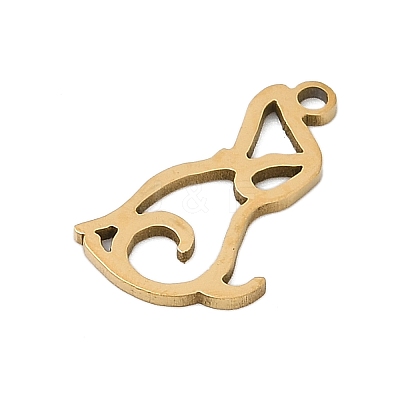 201 Stainless Steel Pendants STAS-F316-04G-02-1