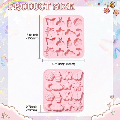 16 Farmer's Countryside Theme 8 Different Pattern Shapes Silicone Mold Chocolate Mold Cake Mold ST-CJ0007-05-1