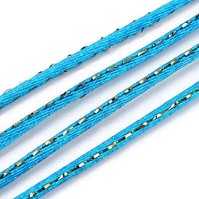 Metallic Stain Beads String Cords NWIR-R024-374-1